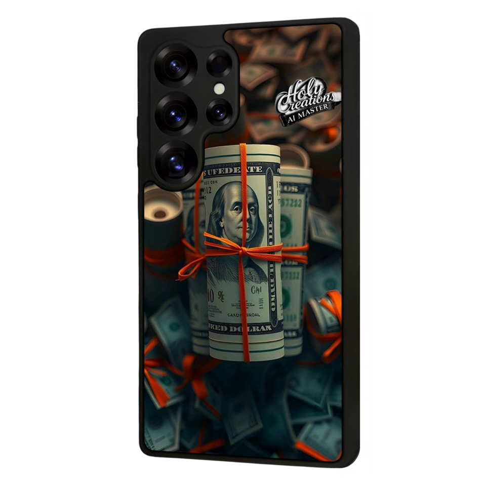 Samsung Galaxy S25 Ultra Uyumlu Para Tasarımlı Glossy Premium Kılıf