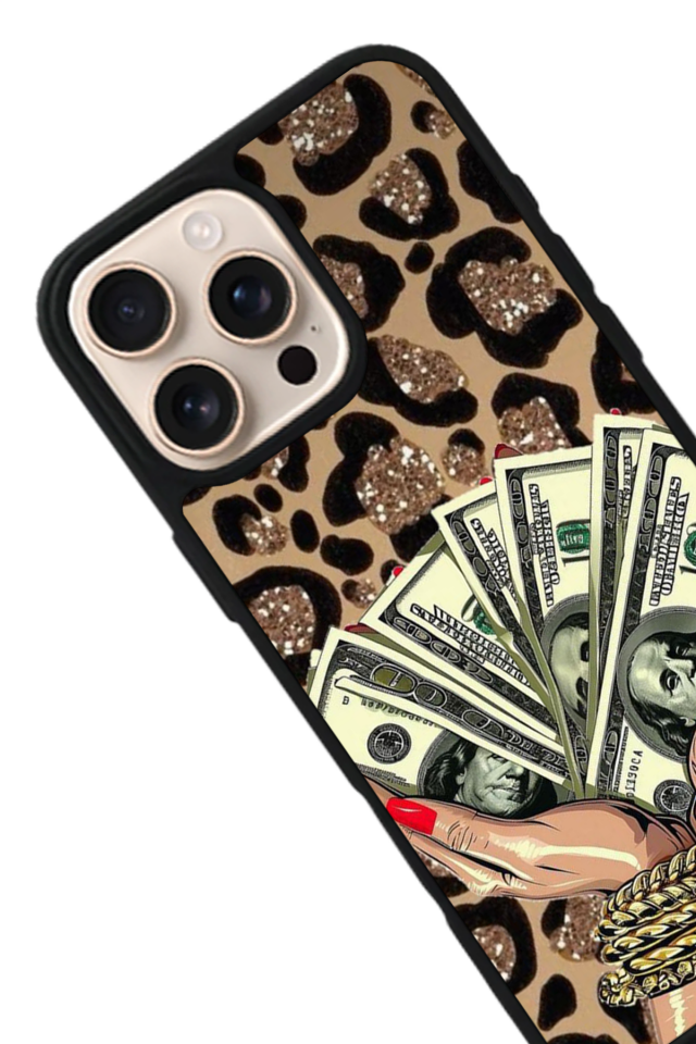 iPhone 15 Pro Uyumlu Para Tasarımlı Glossy Premium Kılıf