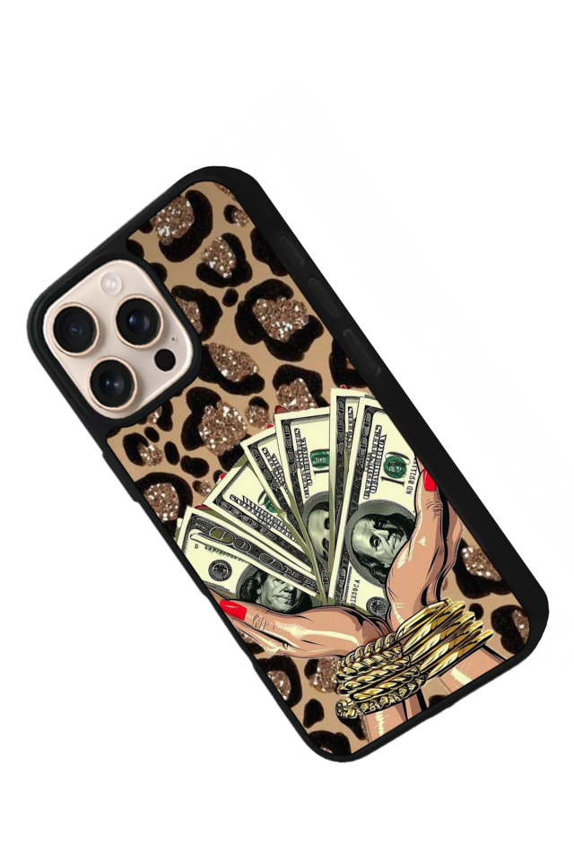 iPhone 15 Pro Uyumlu Para Tasarımlı Glossy Premium Kılıf