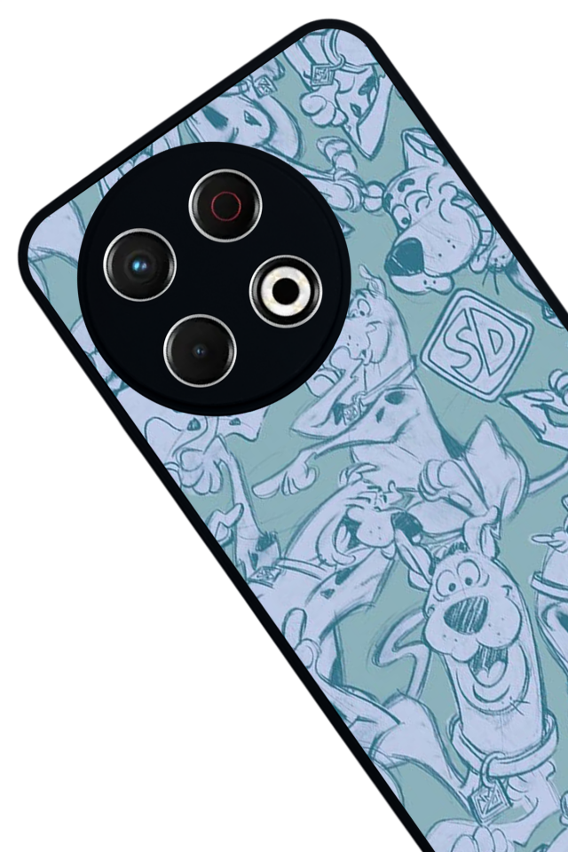 Tecno Spark 30 Pro Uyumlu Scooby Doo Tasarımlı Glossy Premium Kılıf