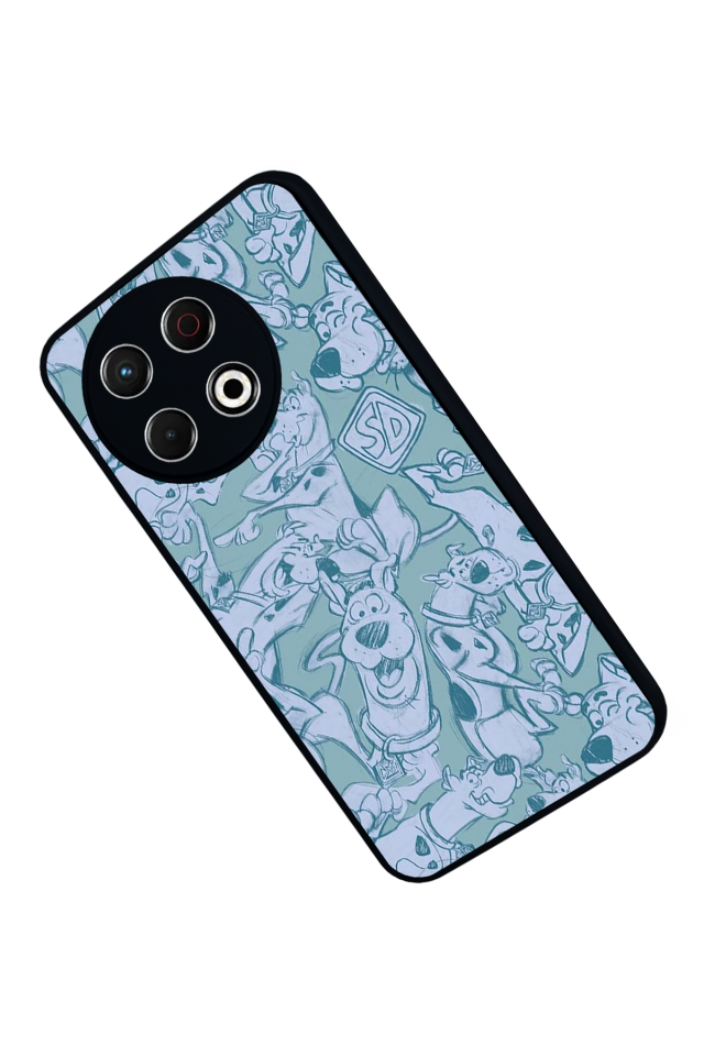 Tecno Spark 30 Pro Uyumlu Scooby Doo Tasarımlı Glossy Premium Kılıf