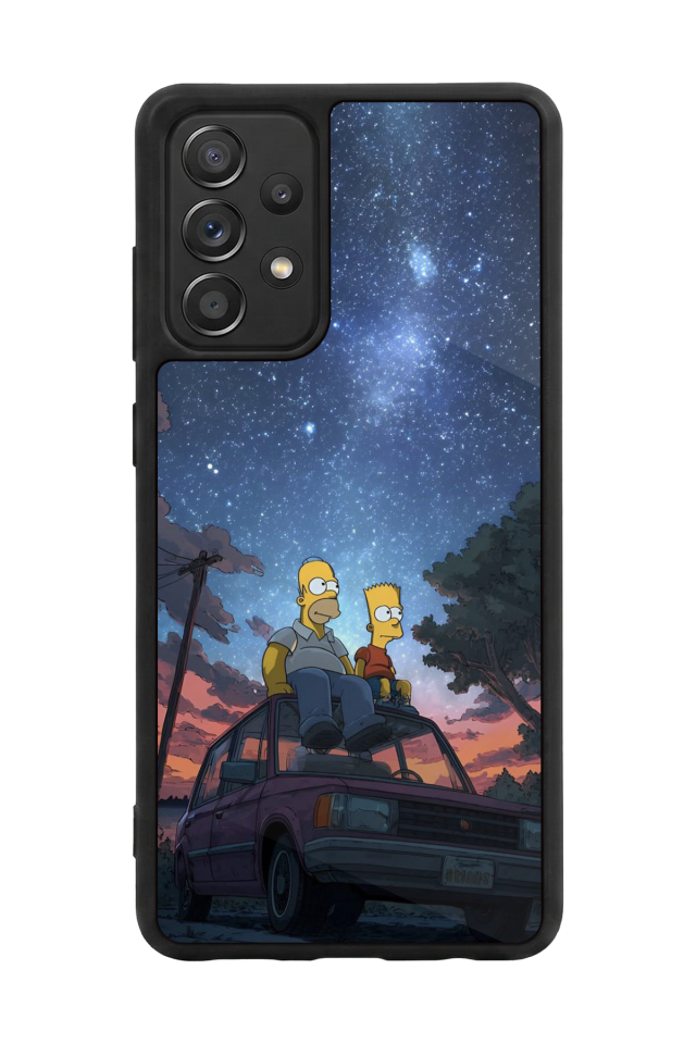 Samsung Galaxy A72 Uyumlu The Simpsons Tasarımlı Glossy Premium Kılıf