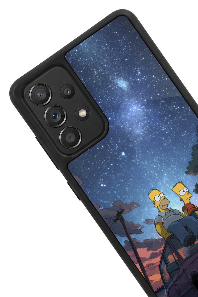 Samsung Galaxy A72 Uyumlu The Simpsons Tasarımlı Glossy Premium Kılıf