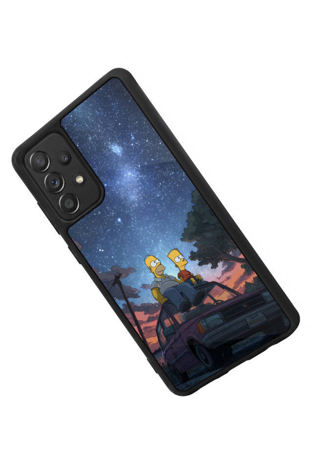 Samsung Galaxy A72 Uyumlu The Simpsons Tasarımlı Glossy Premium Kılıf