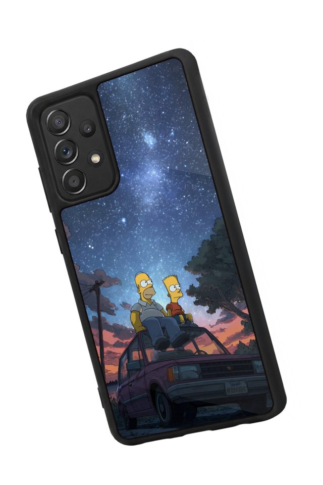 Samsung Galaxy A72 Uyumlu The Simpsons Tasarımlı Glossy Premium Kılıf