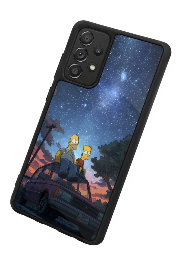 Samsung Galaxy A72 Uyumlu The Simpsons Tasarımlı Glossy Premium Kılıf