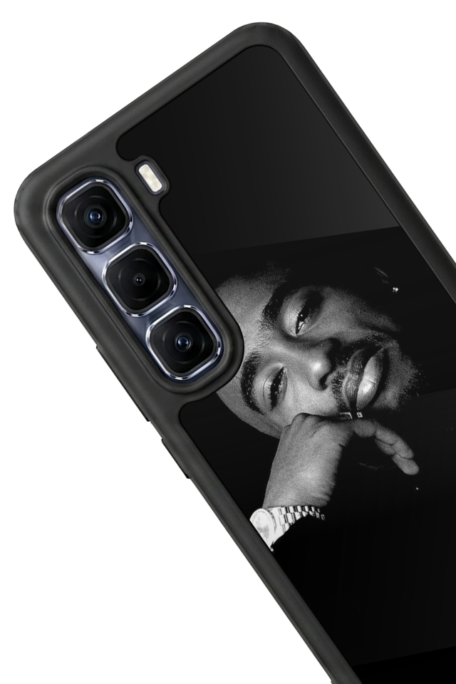Infinix Hot 60 Pro Plus Uyumlu Tupac Tasarımlı Glossy Premium Kılıf