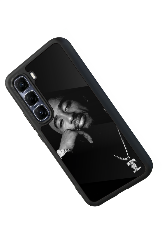 Infinix Hot 60 Pro Plus Uyumlu Tupac Tasarımlı Glossy Premium Kılıf