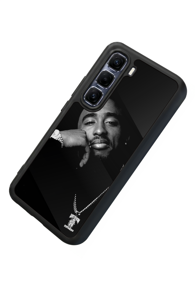 Infinix Hot 60 Pro Plus Uyumlu Tupac Tasarımlı Glossy Premium Kılıf