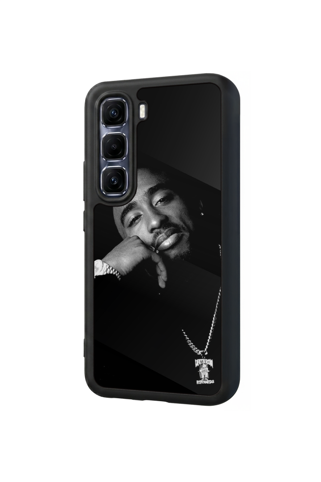 Infinix Hot 60 Pro Plus Uyumlu Tupac Tasarımlı Glossy Premium Kılıf