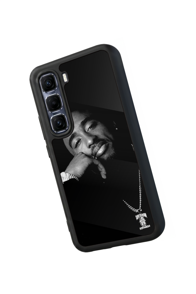 Infinix Hot 60 Pro Plus Uyumlu Tupac Tasarımlı Glossy Premium Kılıf