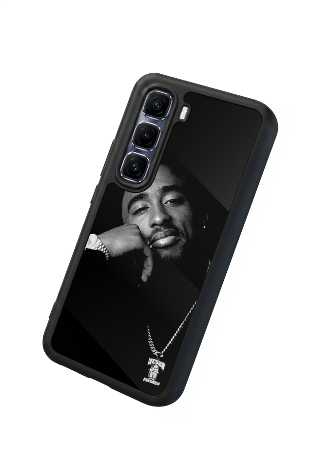 Infinix Hot 60 Pro Plus Uyumlu Tupac Tasarımlı Glossy Premium Kılıf