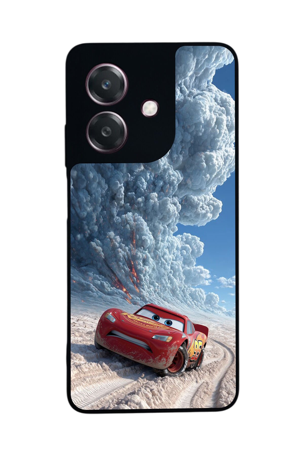 Oppo A3 5G Uyumlu Şimsek McQueen Tasarımlı Glossy Premium Kılıf