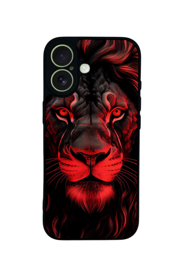 iPhone 17 Uyumlu Aslan Tasarımlı Glossy Premium Kılıf