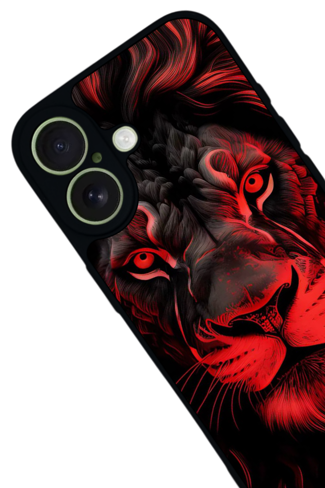 iPhone 17 Uyumlu Aslan Tasarımlı Glossy Premium Kılıf