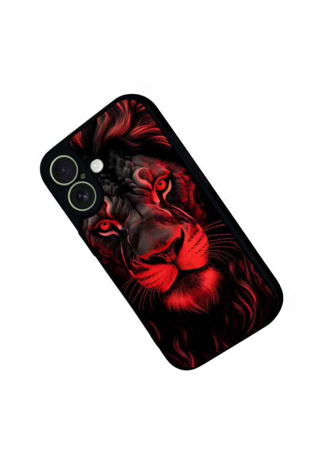 iPhone 17 Uyumlu Aslan Tasarımlı Glossy Premium Kılıf