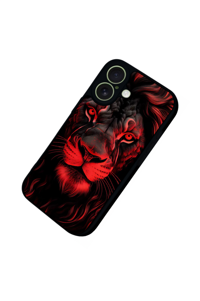 iPhone 17 Uyumlu Aslan Tasarımlı Glossy Premium Kılıf