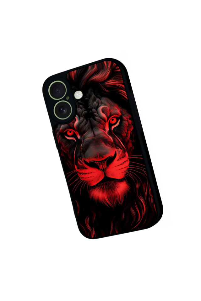 iPhone 17 Uyumlu Aslan Tasarımlı Glossy Premium Kılıf