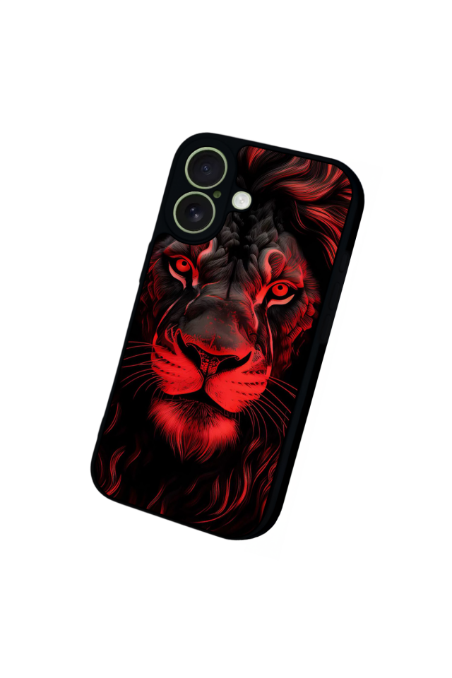 iPhone 17 Uyumlu Aslan Tasarımlı Glossy Premium Kılıf