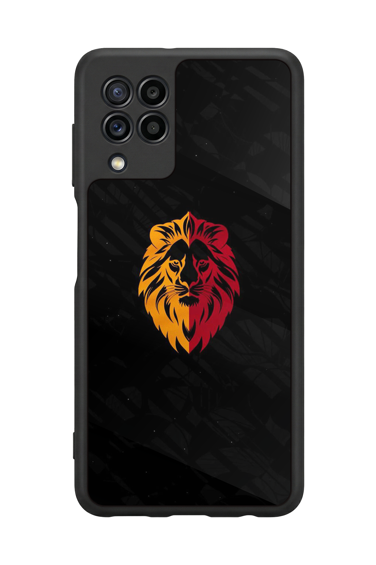 Samsung Galaxy M32 Uyumlu Aslan Tasarımlı Glossy Premium Kılıf