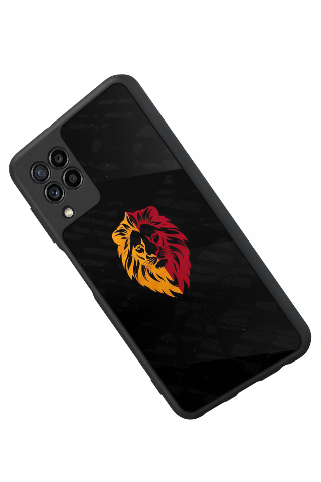 Samsung Galaxy M32 Uyumlu Aslan Tasarımlı Glossy Premium Kılıf