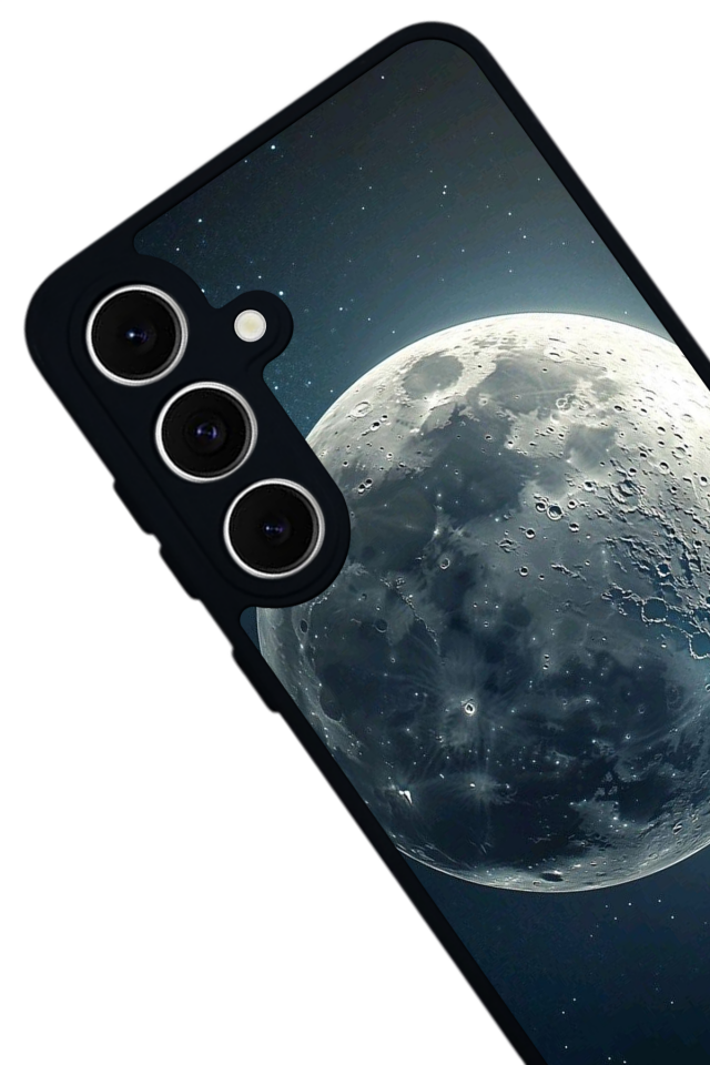 Samsung Galaxy A16 Uyumlu Ay Tasarımlı Glossy Premium Kılıf