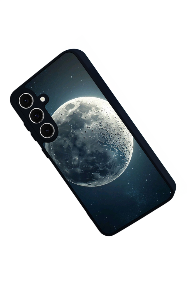 Samsung Galaxy A16 Uyumlu Ay Tasarımlı Glossy Premium Kılıf