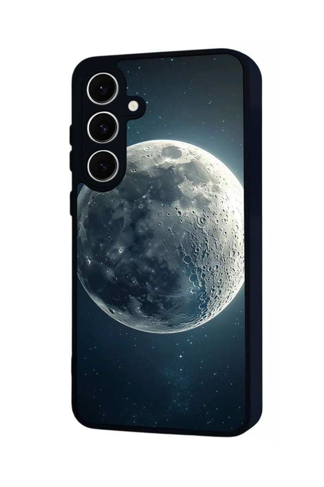 Samsung Galaxy A16 Uyumlu Ay Tasarımlı Glossy Premium Kılıf