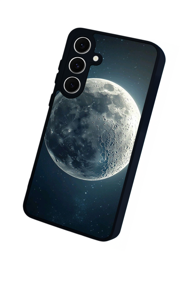 Samsung Galaxy A16 Uyumlu Ay Tasarımlı Glossy Premium Kılıf