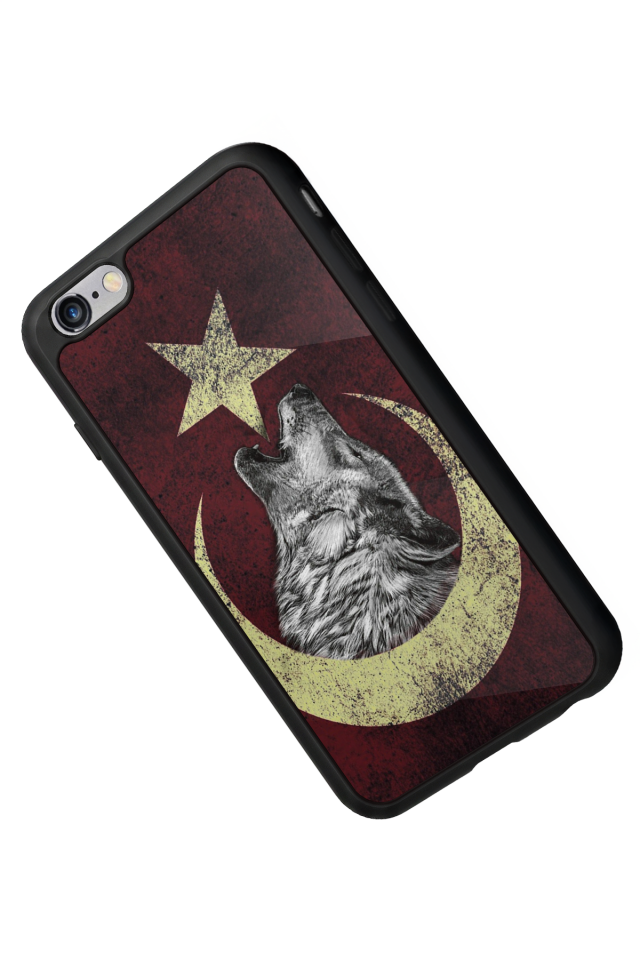 iPhone 6s Plus Uyumlu Bozkurt Tasarımlı Glossy Premium Kılıf