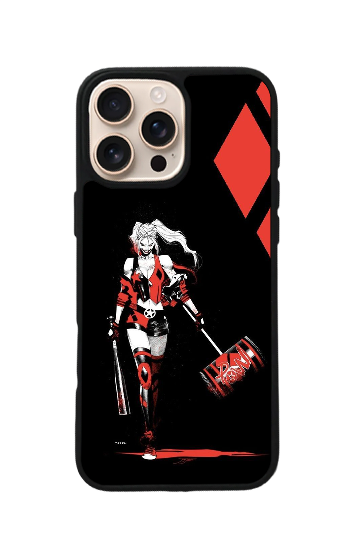 iPhone 16 Pro Uyumlu HarleyQueen Tasarımlı Glossy Premium Kılıf