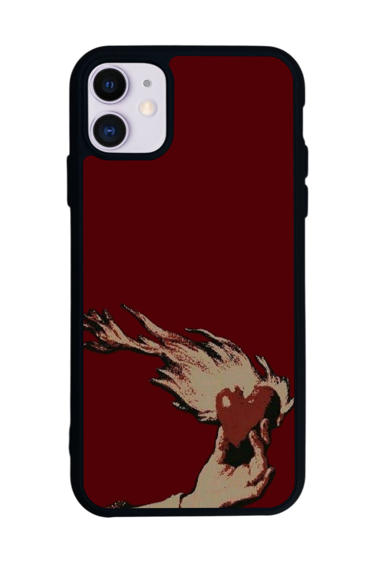iPhone 11 Uyumlu Kalp Love Tasarımlı Glossy Premium Kılıf