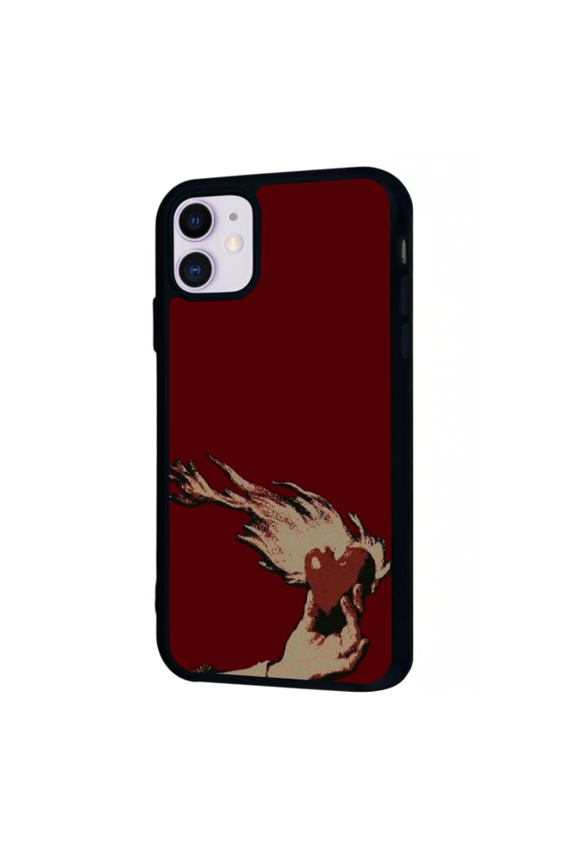 iPhone 11 Uyumlu Kalp Love Tasarımlı Glossy Premium Kılıf