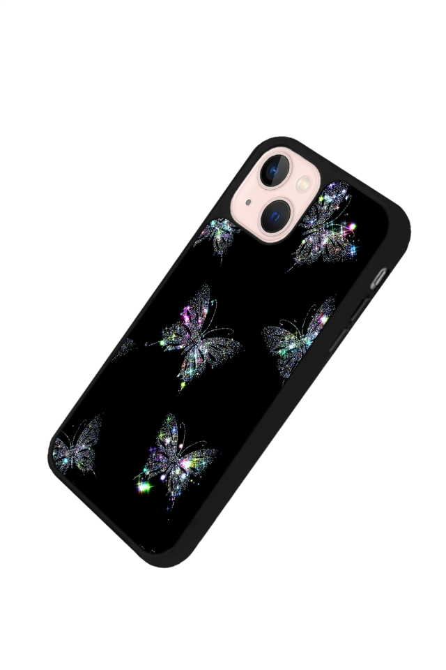 iPhone 15 Uyumlu Kelebek Tasarımlı Glossy Premium Kılıf