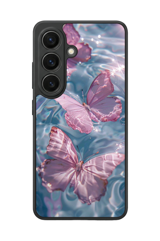 Samsung Galaxy S26 Uyumlu Kelebek Tasarımlı Glossy Premium Kılıf