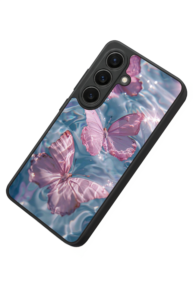 Samsung Galaxy S26 Uyumlu Kelebek Tasarımlı Glossy Premium Kılıf