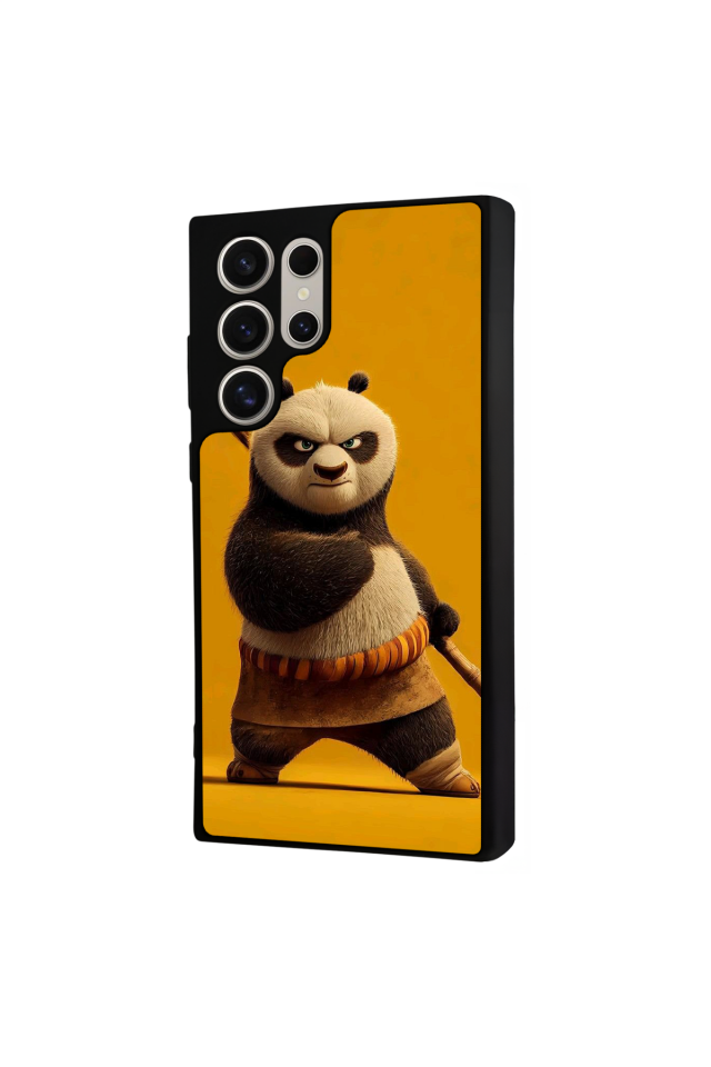 Samsung Galaxy S22 Ultra Uyumlu Kung Fu Panda Tasarımlı Glossy Premium Kılıf