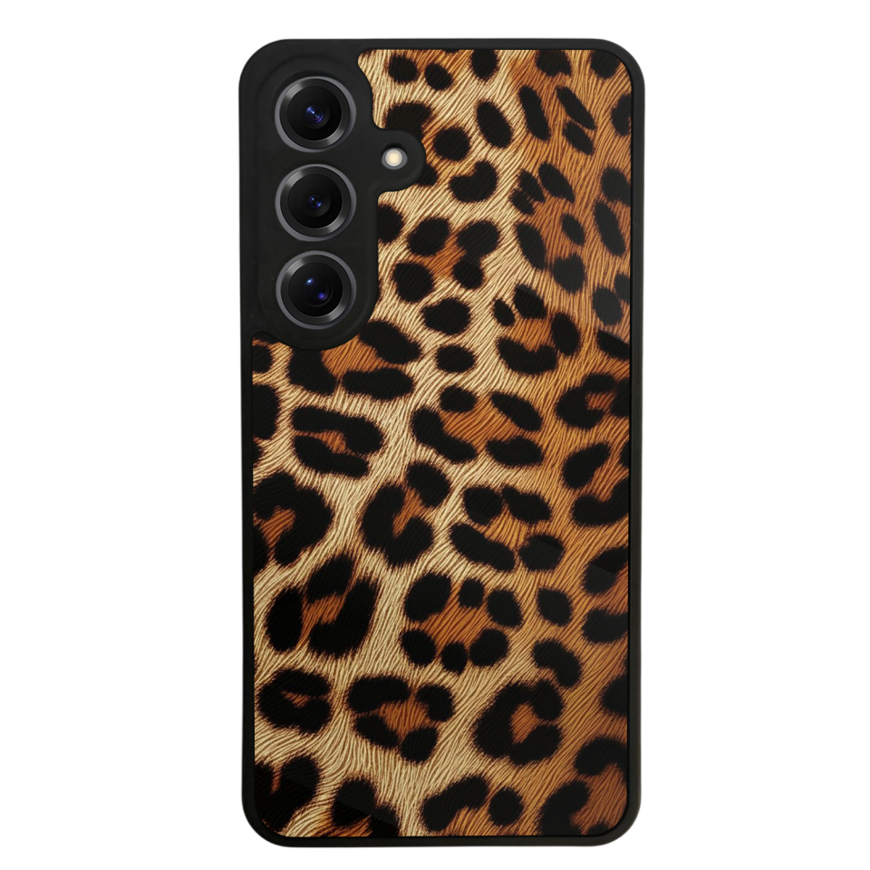 Samsung Galaxy S25 Uyumlu Leopar Tasarımlı Glossy Premium Kılıf