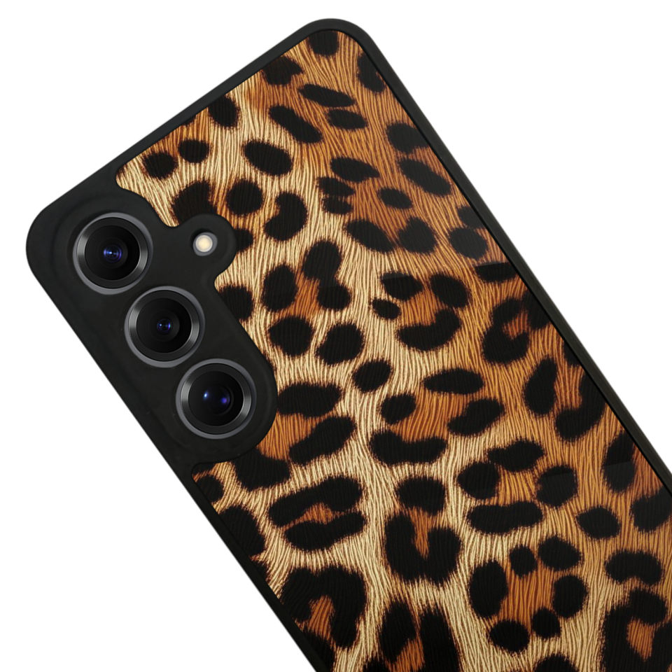 Samsung Galaxy S25 Uyumlu Leopar Tasarımlı Glossy Premium Kılıf