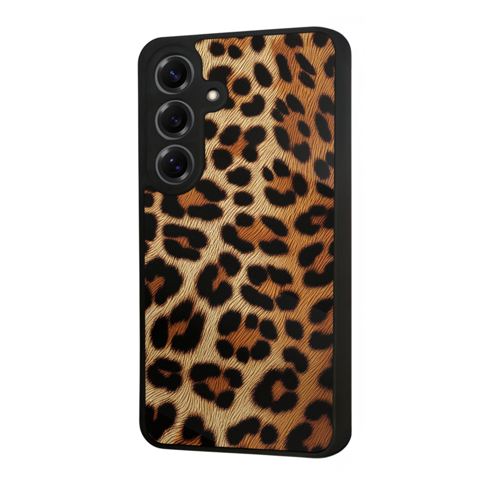 Samsung Galaxy S25 Uyumlu Leopar Tasarımlı Glossy Premium Kılıf