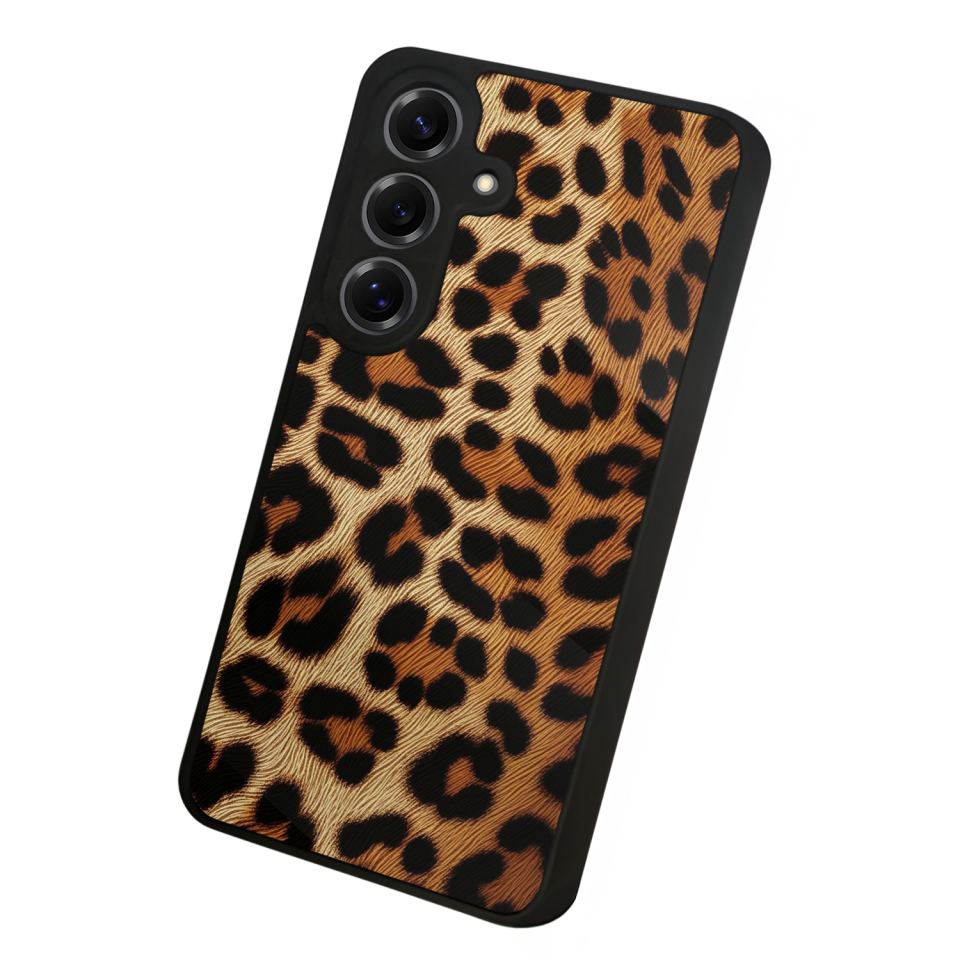 Samsung Galaxy S25 Uyumlu Leopar Tasarımlı Glossy Premium Kılıf