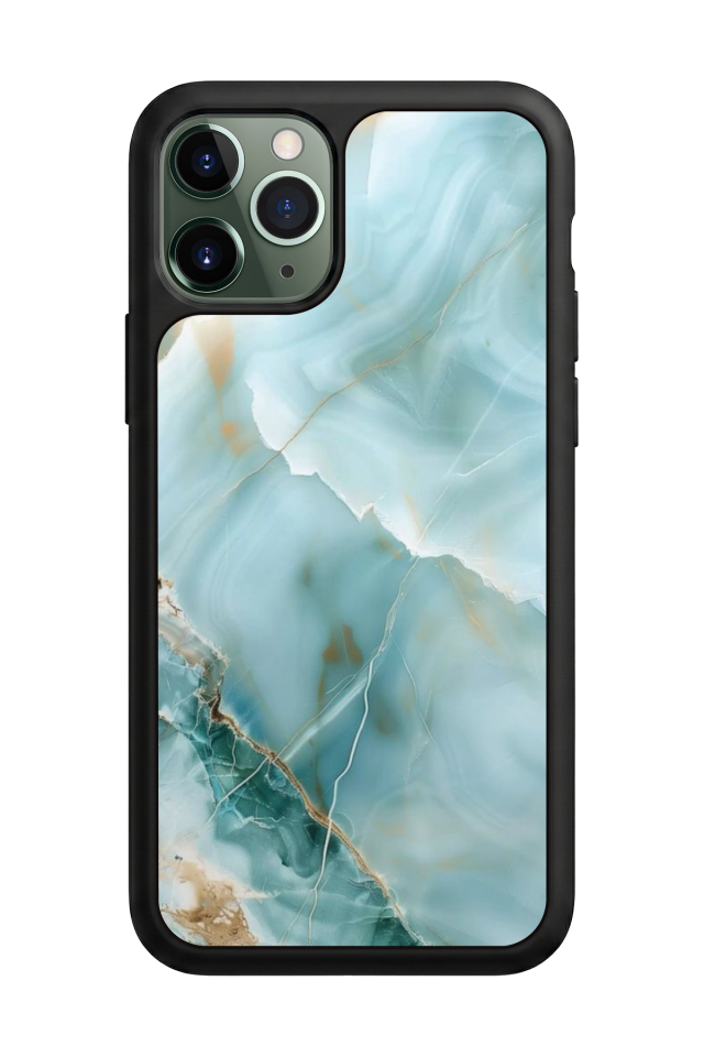 iPhone 11 Pro Max Uyumlu Mermer Marble Tasarımlı Glossy Premium Kılıf