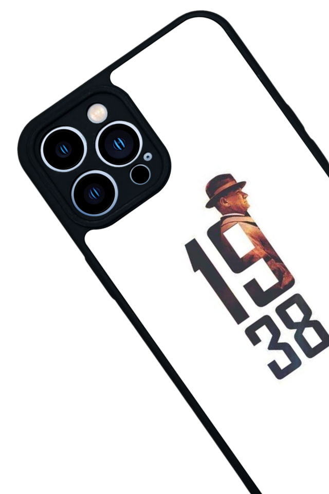 iPhone 13 Pro Max Uyumlu Mustafa Kemal Ataturk Tasarımlı Glossy Premium Kılıf