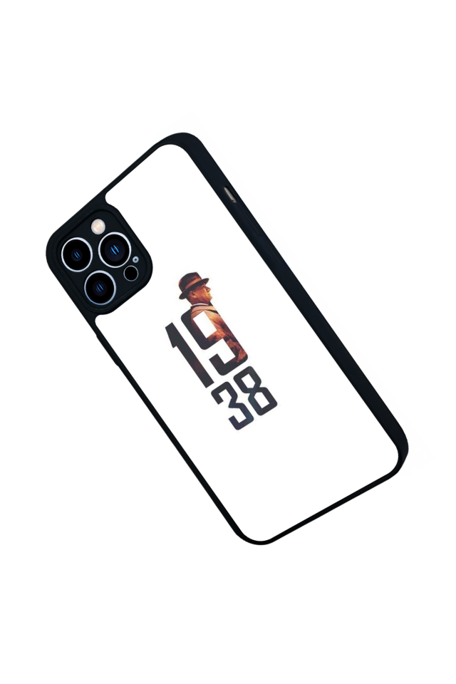 iPhone 13 Pro Max Uyumlu Mustafa Kemal Ataturk Tasarımlı Glossy Premium Kılıf