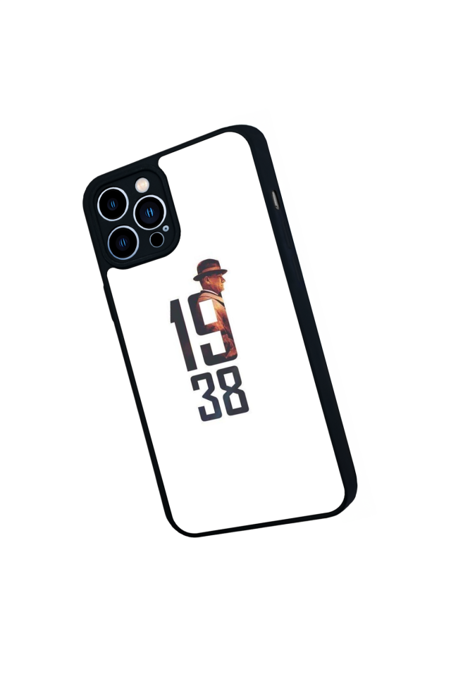 iPhone 13 Pro Max Uyumlu Mustafa Kemal Ataturk Tasarımlı Glossy Premium Kılıf