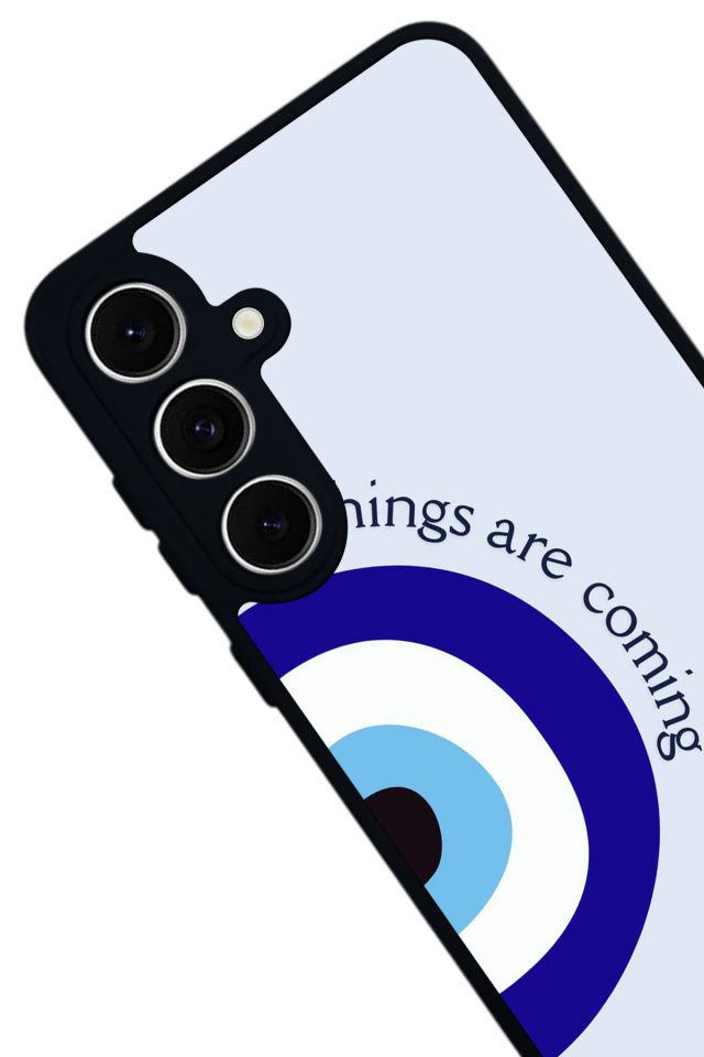 Samsung Galaxy S24 FE Uyumlu Nazar Tasarımlı Glossy Premium Kılıf