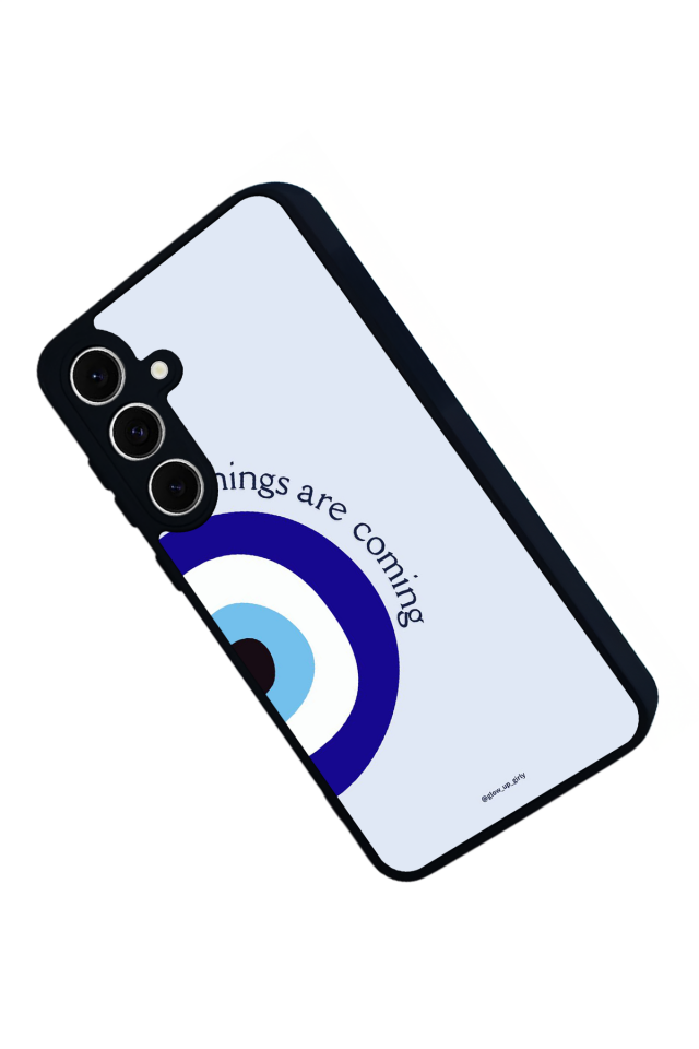 Samsung Galaxy S24 FE Uyumlu Nazar Tasarımlı Glossy Premium Kılıf