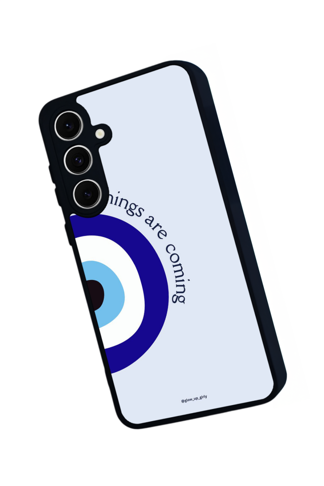 Samsung Galaxy S24 FE Uyumlu Nazar Tasarımlı Glossy Premium Kılıf