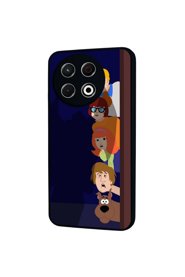 Tecno Spark 30 Pro Uyumlu Scooby Doo Tasarımlı Glossy Premium Kılıf