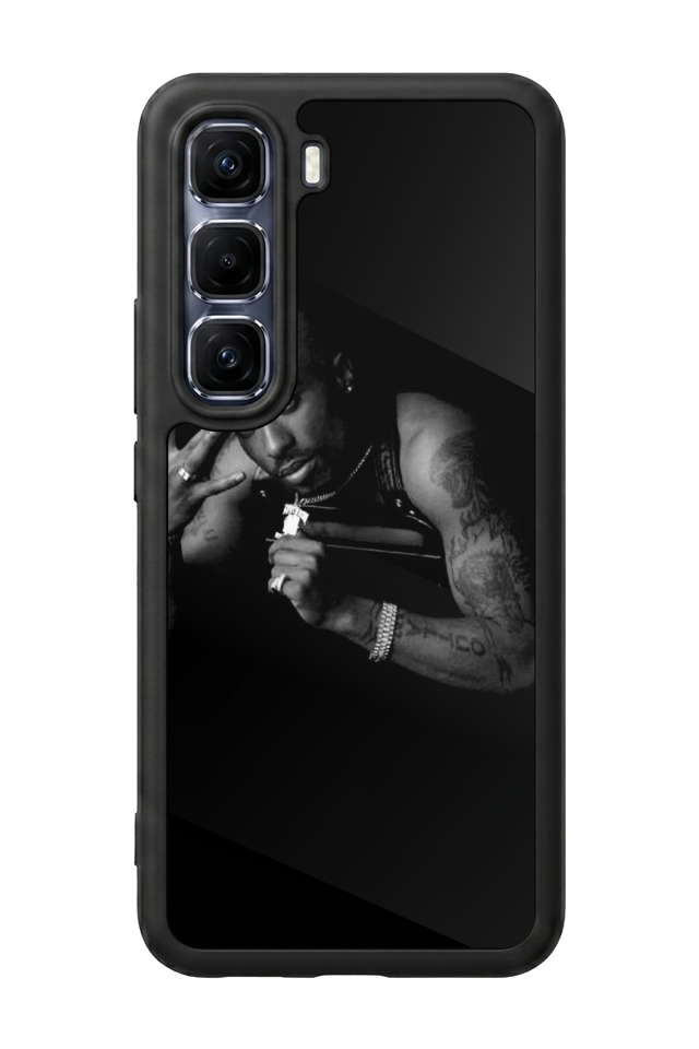 Infinix Hot 60 Pro Plus Uyumlu Tupac Tasarımlı Glossy Premium Kılıf